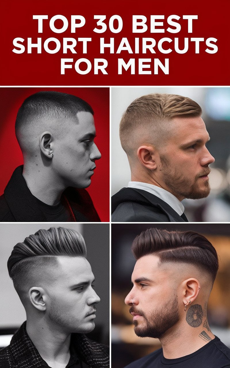 Top 30 Best Short Haircuts for Men to Try in 2024