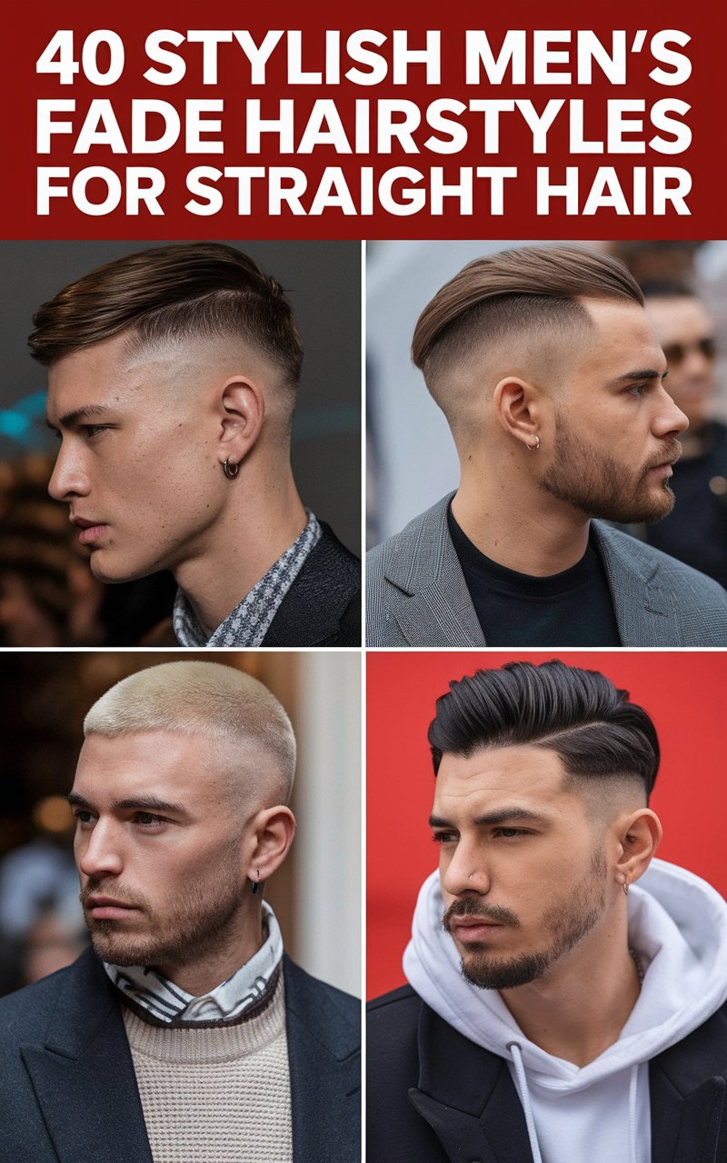 40 MEN FADE HAIRSTYLES FOR STRAIGHT HAIR