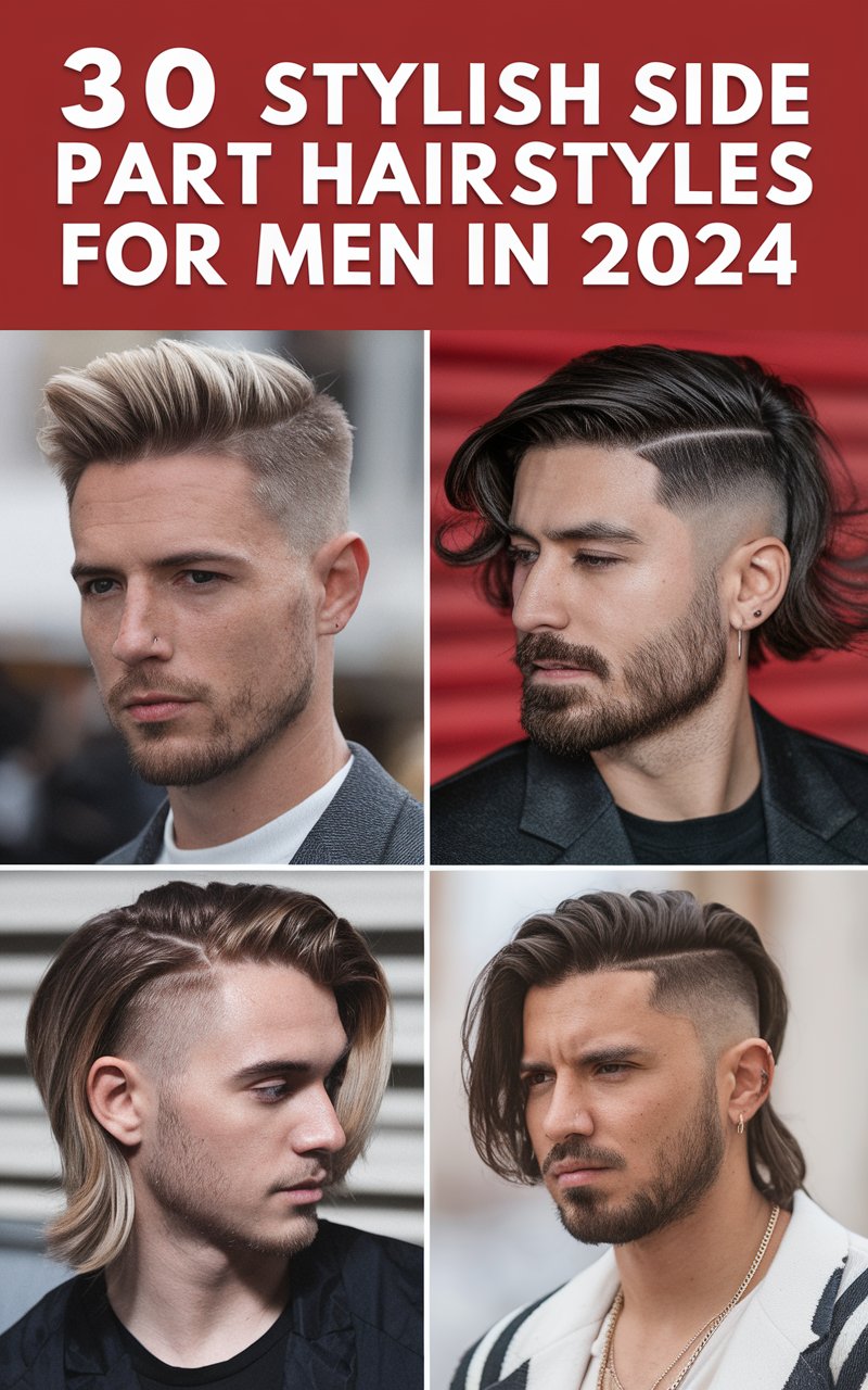 30 Stylish Side Part Hairstyles for Men in 2024