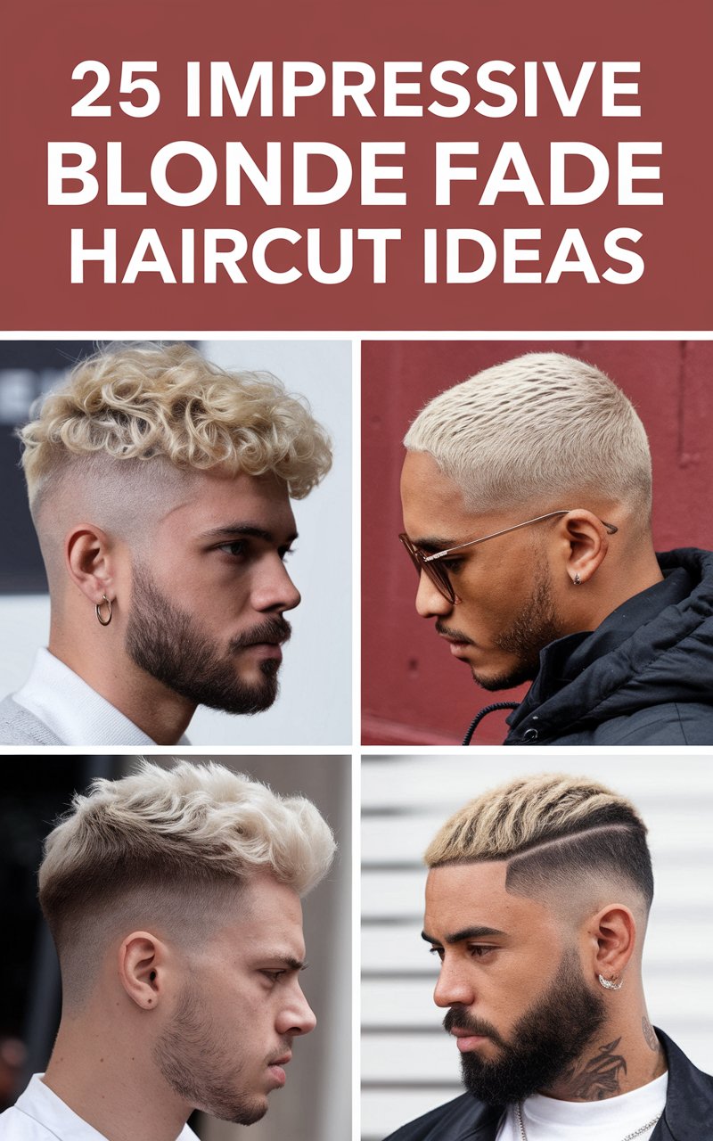 25 Impressive Blonde Fade Haircut Ideas for the Modern Man
