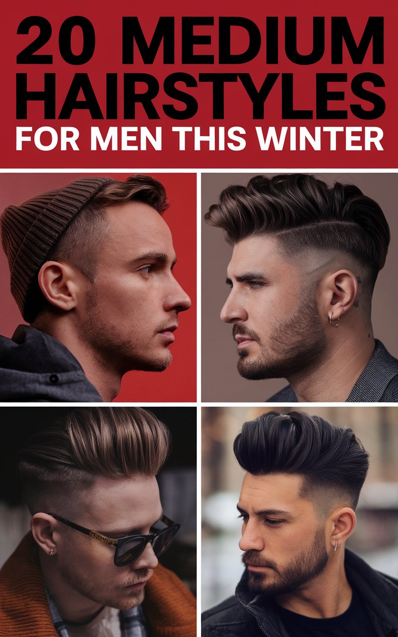 20 Medium Hairstyles For Men This Winter